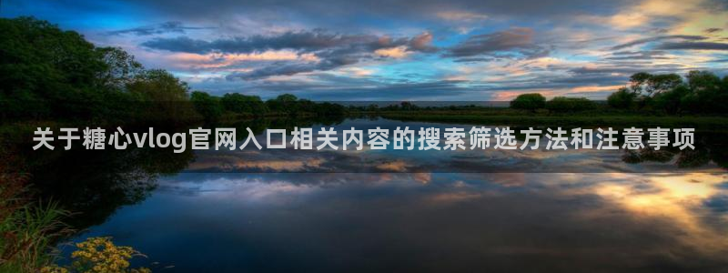 糖心视频在线观看免费：关于糖心vlog官网入口相关内容的搜索筛选方法和注意事项